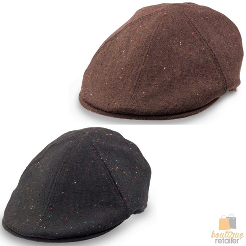 GOORIN BROTHERS Raven Tooth Wool Blend Flat Ivy Cap Hat Bros 603-9172
