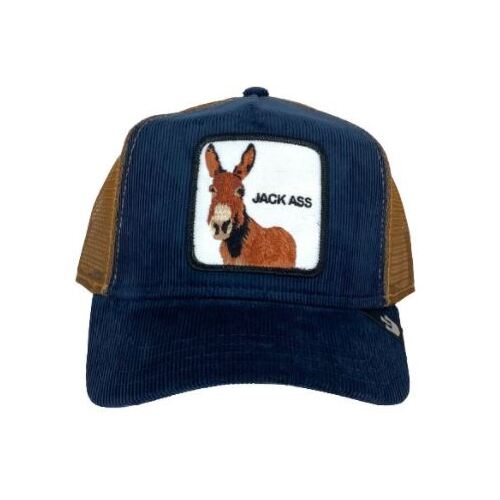 Goorin Brothers Baseball Cap Trucker Snapback Hat Adjustable Animal Series - Hee Haw (Navy)