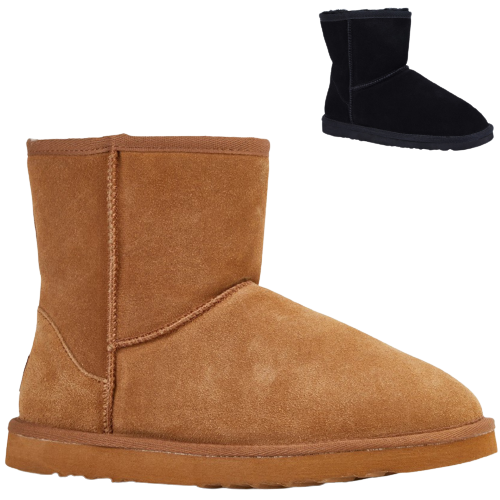 GROSBY Jackaroo Mens UGG Boots Genuine Sheepskin Suede Leather Short Classic