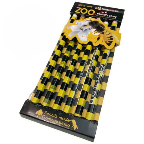 144pcs ZOO Animal Pencil Set Jungle Kids Party Favours - Honeybee