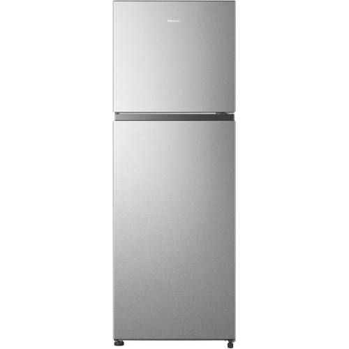 Hisense 326 Litre Top Mount Fridge Refrigerator - Stainless Steel Silver