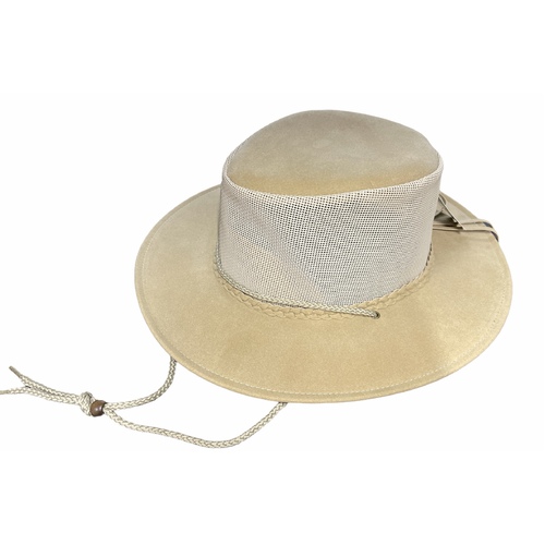 Dents Cooler Western Wide Brim Hat Sun Summer Outback Breathable - Stone