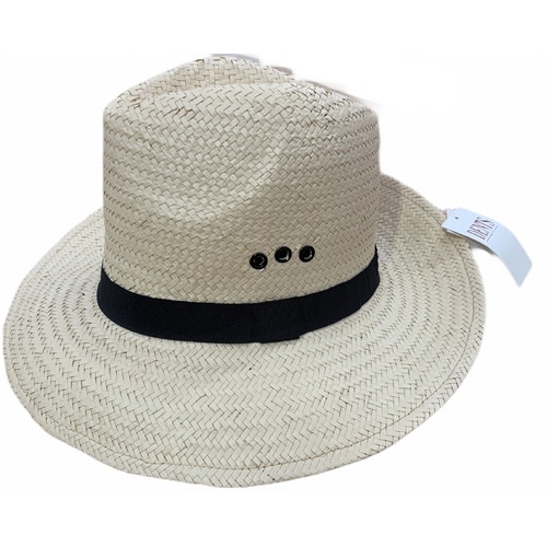 Dents DENTS Woven Paper Straw Panama Hat Trilby Fedora - L/XL (One Size)	