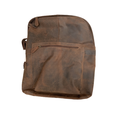 Crazy Horse Genuine Leather Backpack Bag Rucksack Laptop Cow Hide Hunter