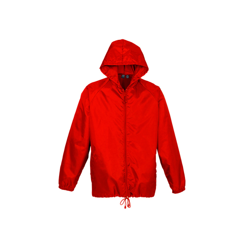 Adult Spray Jacket Outdoor Casual Hike Rain Hi Vis Poncho Waterproof - Red