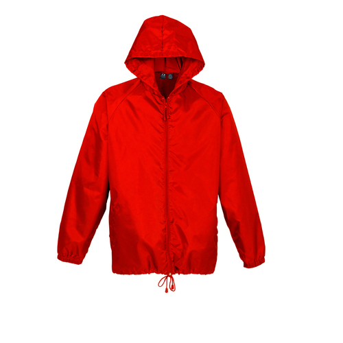Youth Spray Jacket Outdoor Casual Hike Rain Sport Poncho Waterproof - Red