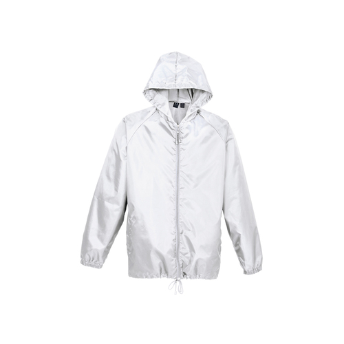 Adult Plus Size Spray Jacket Casual Hike Rain Hi Vis Poncho Waterproof - White