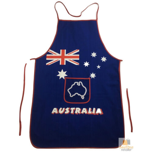 AUSTRALIA FLAG APRON Australia Day BBQ Aussie Party Costume Oven Chef Souvenir