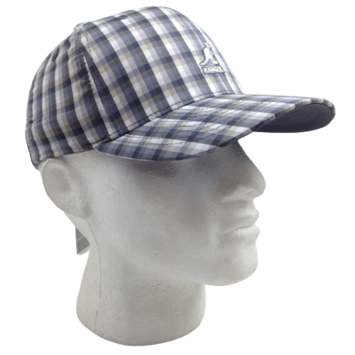 KANGOL Plaid Flexfit Baseball Cap K1361FA Mens Brimmed Cotton Hat