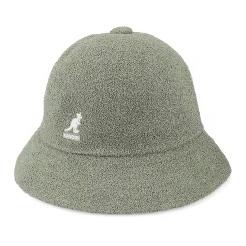 Kangol Wool Casual Unisex Bucket Hat Warm Winter Autumn Cap - Oil Green