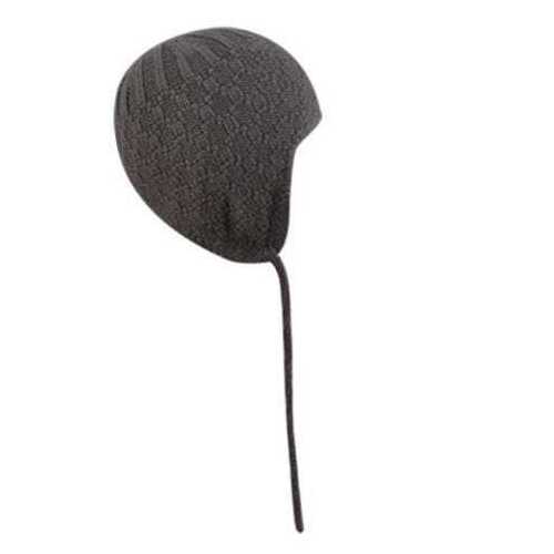 Kangol Kids Lozenge Knit Earlap Hat Beanie - Grey