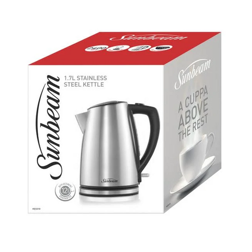 1.7L Sunbeam Stainless Steel Electric Kettle