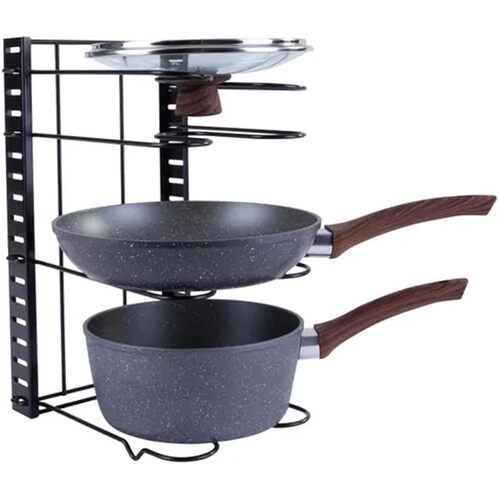 38cm Kitchen Pot/Pan/Lid Holder Cupboard Single Organiser Rack Organizer