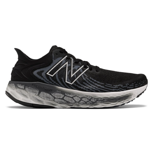 New Balance Mens Fresh Foam Sneakers Athletic Running Shoes Runners-Black/White
