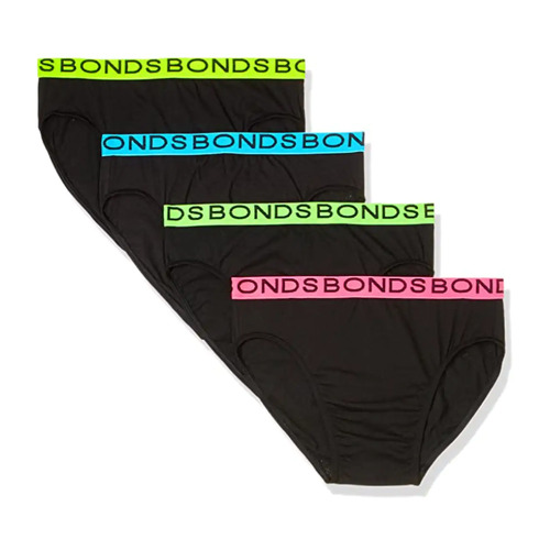 1x 4-Pack Bonds Mens Underwear Hipster Brief Underpants Undies - Multipack