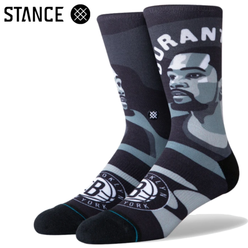 STANCE MENS KEVIN DURANT SOCKS SPORTS ARCH SUPPORT - BLACK