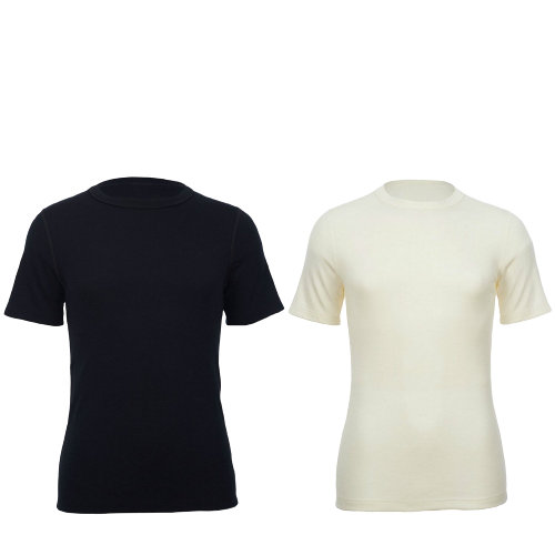 MERINO SKINS Crew Neck Short Sleeve T-Shirt Top 100% Wool Underwear Thermals