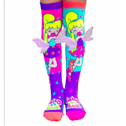 MADMIA Fairy Dust Kids & Adults Long Knee High Socks - Girls Pair - Multi colour