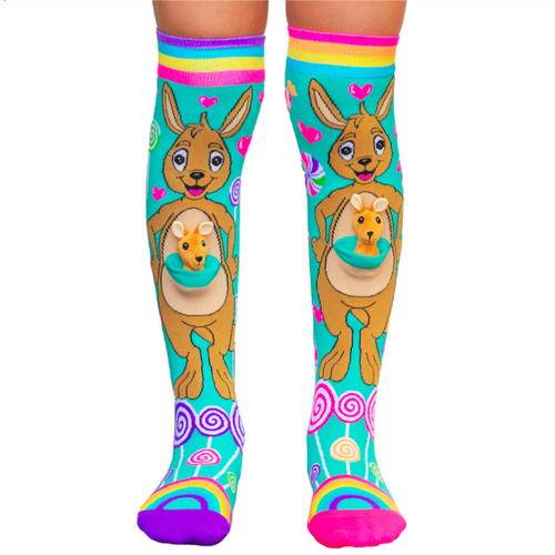 MADMIA Kangaroo Kids & Adults Long Knee High Socks - Pair - Multicolour
