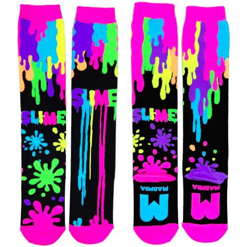 MADMIA Slime Girl’s Long Knee High Socks - Kids & Adults Unisex - Multicolour