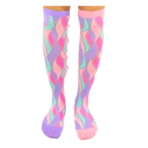 MADMIA Fairy Floss Girl’s Long Knee High Socks - Toddler Unisex - Pink/Purple