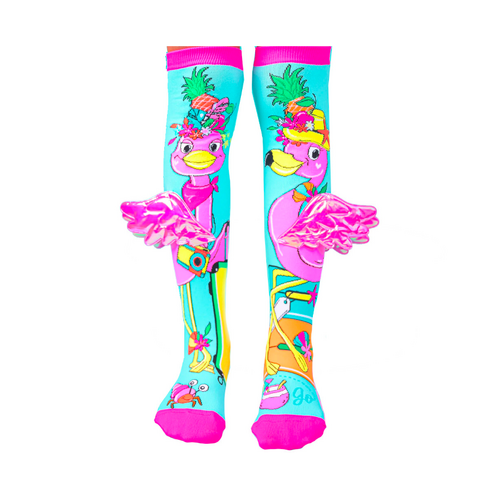 Holiday Vibes Kids & Adults Knee High Socks - Girl’s Unisex Pair - Multicolour