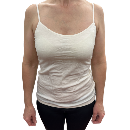 MERINO SKINS Womens Essential Camisole Wool Thermal Top Thermals Cami - Natural