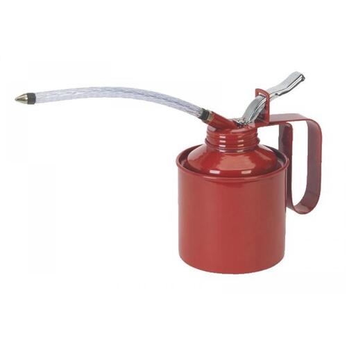 375ml High Pressure Oil Pot Gun Can Oiler Lubrication Grease Metal Flexible Spout