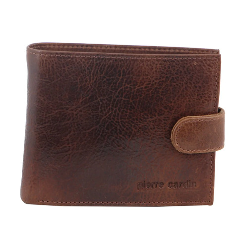 Pierre Cardin Mens Genuine Soft Italian Leather RFID Wallet - Cognac