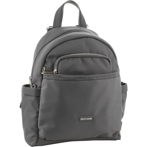 Pierre Cardin Anti-Theft Backpack Slash Proof RFID Blocking Bag - Grey