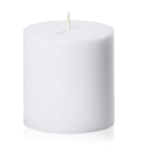 36x Premium Church Candle Pillar Candles White Unscented Lead Free 51Hrs - 7*10cm 