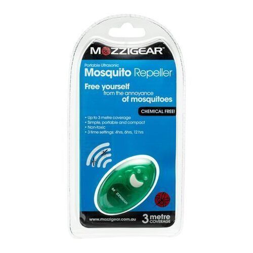 Mozzigear Ultrasonic Mosquito Repeller Sound Frequency Non-Toxic - Assorted Colours