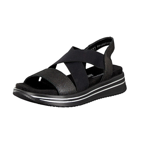 Remonte Womens Sandals Shoes Summer Removable Insole Light Soft - Black