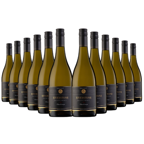 12x 2021 Riverstone Estate Chardonnay White Wine - 750ml Bottle