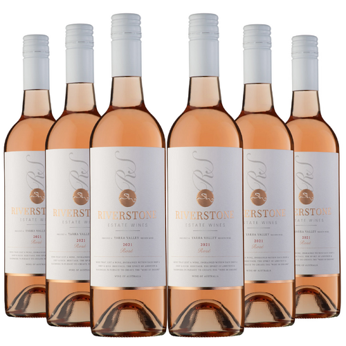 6x 2021 Riverstone Estate Rosé Red Wine Yarra Valley - 750ml Bottle