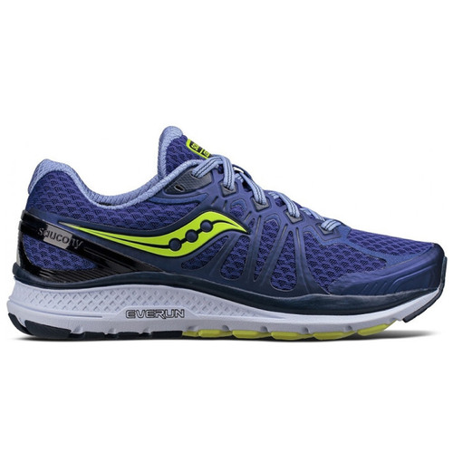 Saucony Womens ECHELON 6 WIDE Sneakers Shoes Running Runners - Navy/Citron