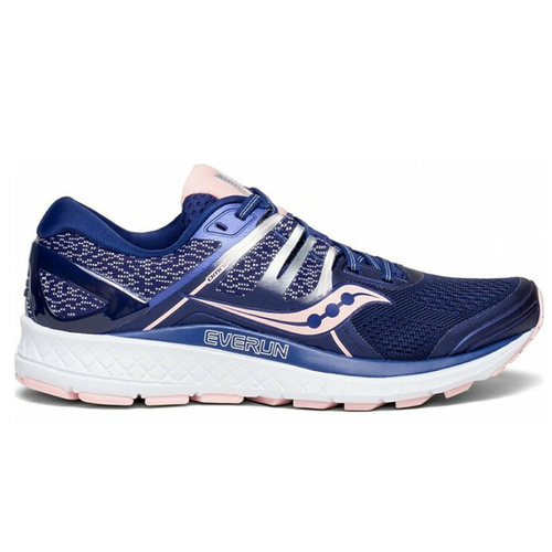 Saucony Womens Omni ISO Running Runners Sneakers Shoes - Navy/Blush