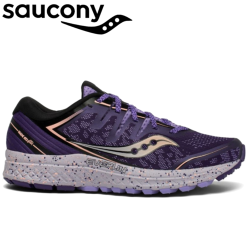 Saucony Womens Guide ISO 2 TR Runners Sneakers Running Ladies Shoes - Purple
