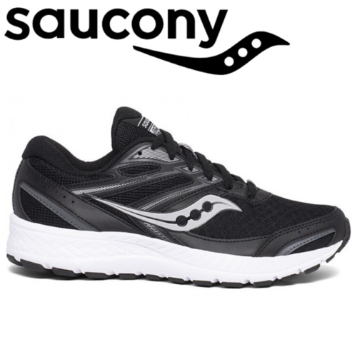 Saucony Womens Versafoam Cohesion 13 Runners Sneakers - Black/White