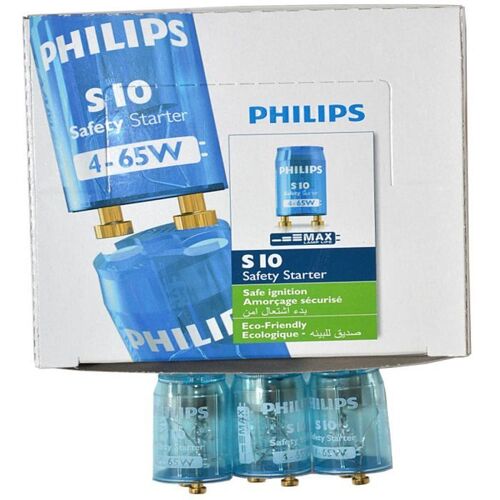 Philips S10 Safety Starters for Fluorescent Lamps Lights - 6 Boxes of 25