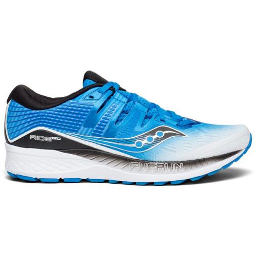 Saucony Mens RIDE ISO Sneakers Runners Running Shoes - White/Black/Blue