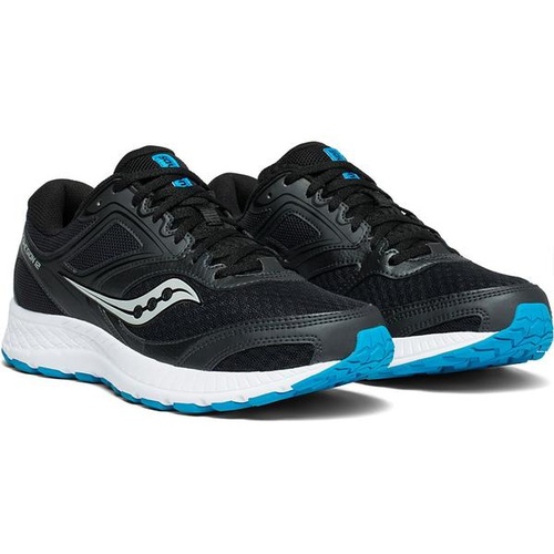 Saucony Mens Cohesion 12 Versafoam Sneakers Runners Running Shoes - Black/Blue