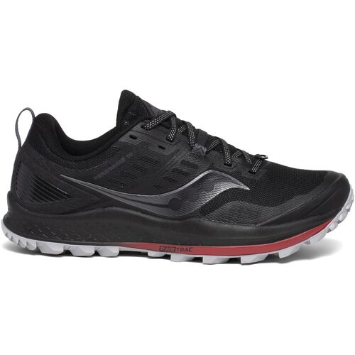 Saucony Mens Peregrine 10 Wide - Black/Red