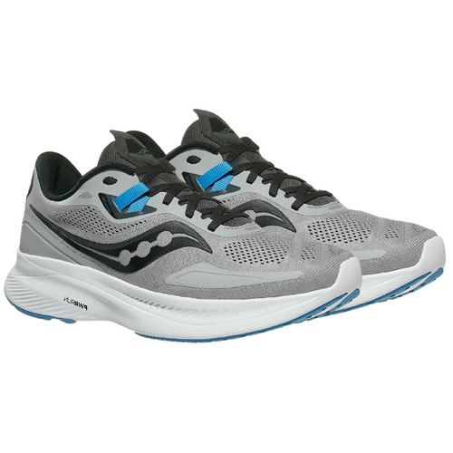 Saucony Mens Guide 15 Lightweight Running Sneaker Athletic Shoes - Alloy/Topaz 