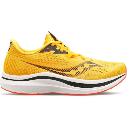 Saucony Mens Endorphin Pro 2 Sneakers Athletic Running Shoes - Vizigold/Vizired