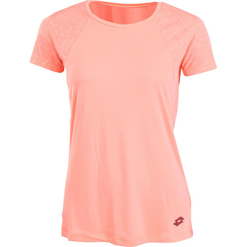 Lotto Womens Ursula III Tee Shirt Top Tennis Fitness Sport - Neon Rose