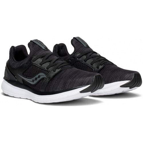 Saucony Womens STRETCH & GO EASE Runners Shoes Sneakers - Black/Charcoal
