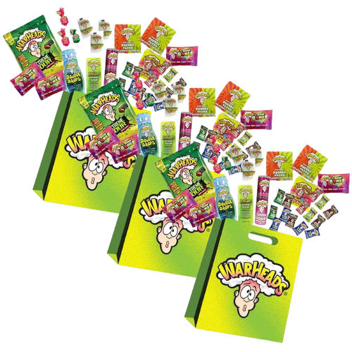 WARHEADS 96pc Jumbo Kids Showbag Candy Confectionery Show Bag Official Licensed