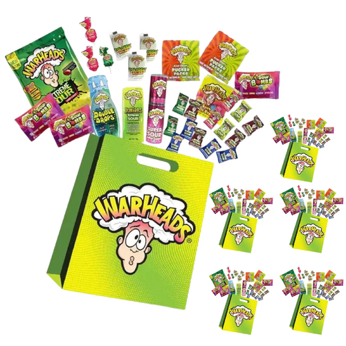 WARHEADS 192pc Jumbo Kids Showbag Candy Confectionery Show Bag Official Licensed