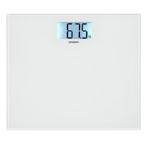 Propert 150kg Glass Digital Bathroom Scales - White